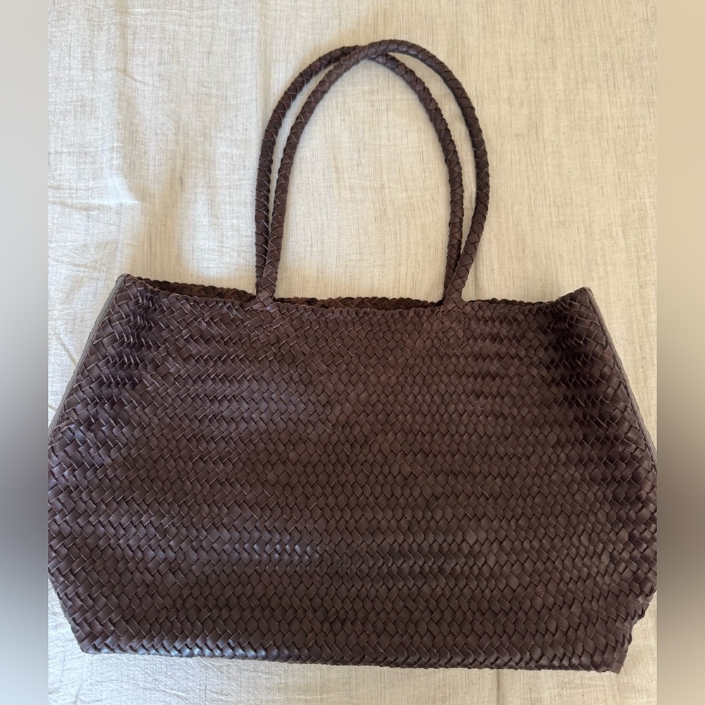 Madewell Handwoven Leather Tote